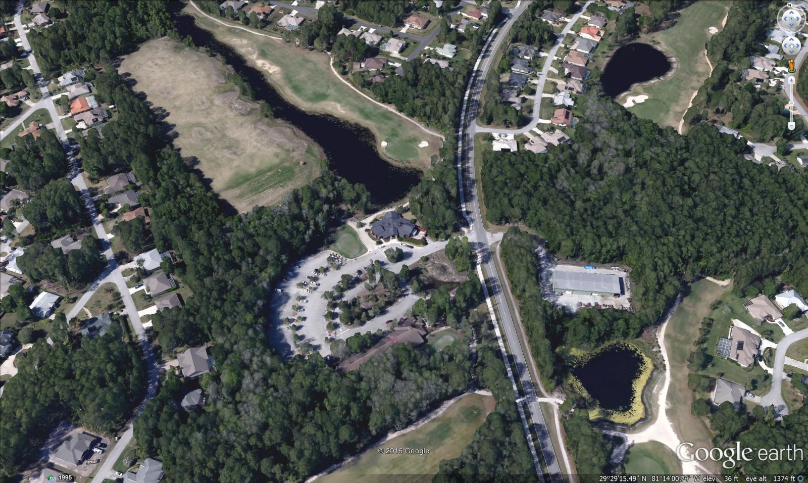 Cypress Knolls Golf Course - Google Earth